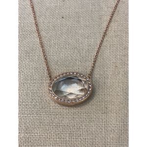 Crystal Oval Locket Rose Gold  Necklace #origami owl